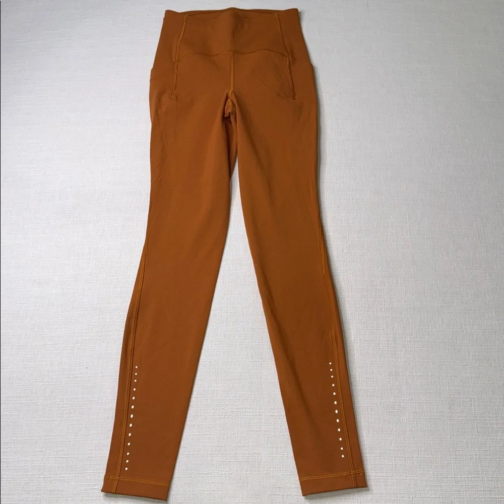 lululemon athletica Fast & Free High-Rise 28” Brown Leggings
